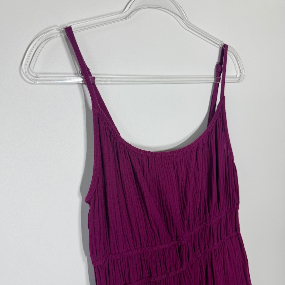 Pact Coastal Double Gauze Cami Maxi Dress Sangria Purple Medium WB1-WQC - Picture 6 of 13